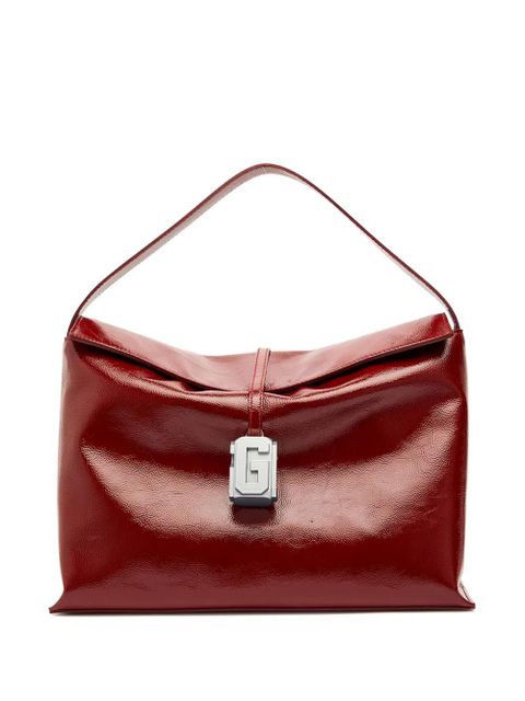 GCDS large leather Comma bag - Red - zdjęcie produktu nr 1