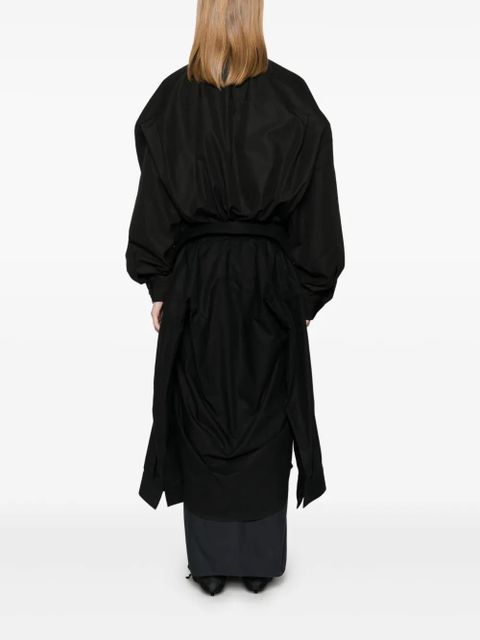 Balenciaga Maxi Patched shirt dress - Black