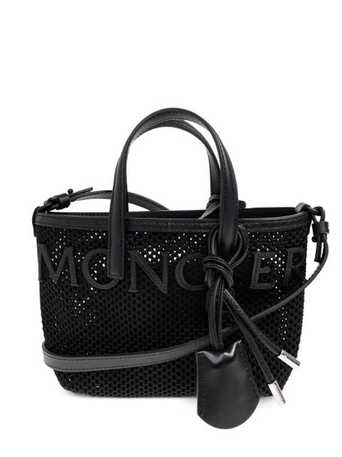 Moncler logo-lettering tote bag - Black - zdjęcie produktu nr 1