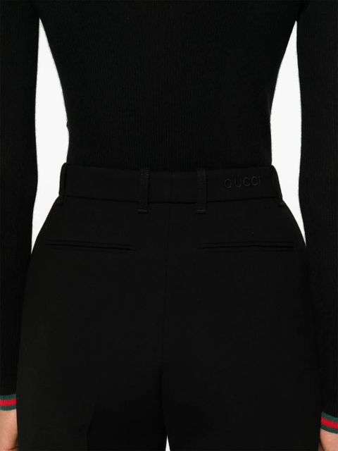 Gucci crepe wool trousers - Black