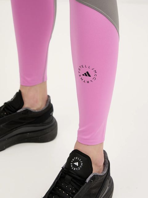 adidas by Stella McCartney legginsy treningowe Two-Tone kolor fioletowy wzorzyste JI5247