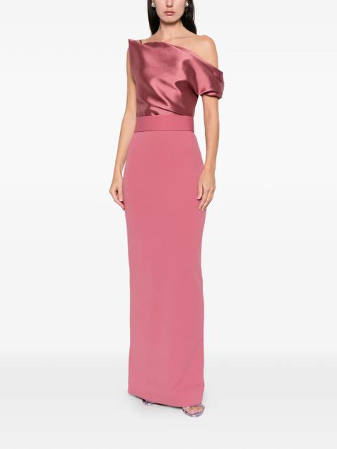 Solace London one-shoulder dress - Pink