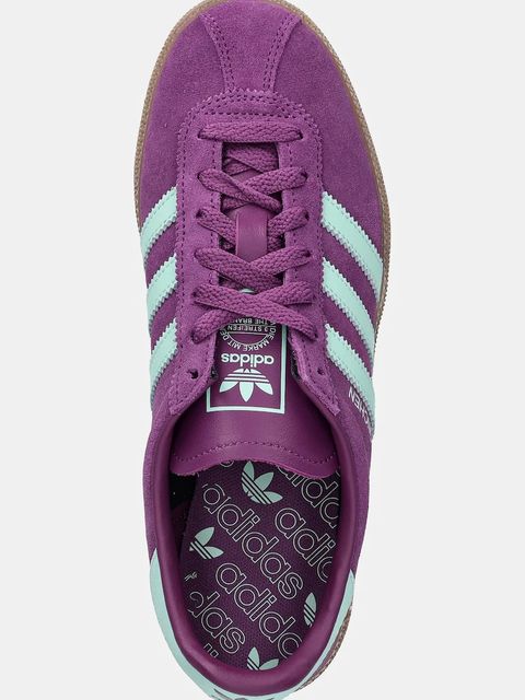 adidas Originals sneakersy zamszowe Muenchen damskie kolor fioletowy JS3995