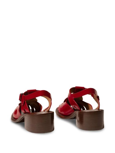 Hereu Pesca cut-out heeled fisherman sandals - Red - zdjęcie produktu nr 2