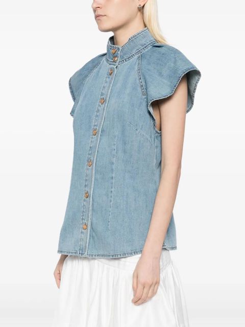 ZIMMERMANN Crush shirt - Blue - zdjęcie produktu nr 2