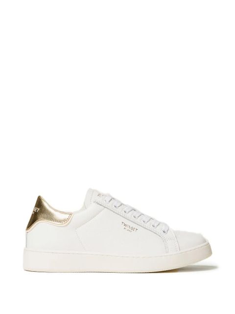TWINSET lace-up logo-detail sneakers - White - zdjęcie produktu nr 1