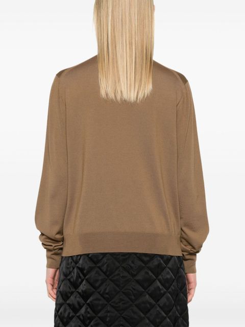 KHAITE V-neck sweater - Brown