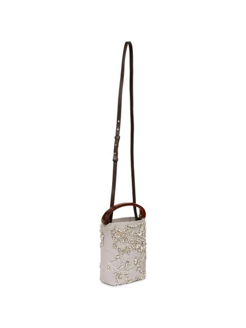 DRIES VAN NOTEN embellished tote bag - Grey