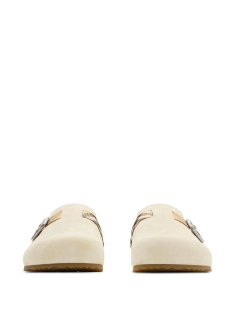 Burberry suede Urchin clogs - Neutrals