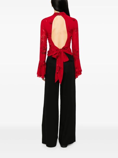 Reformation Roxana top - Red