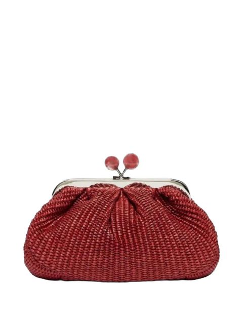 Weekend Max Mara small Pasticcino woven raffia-effect sphere tote bag - Pink - zdjęcie produktu nr 2