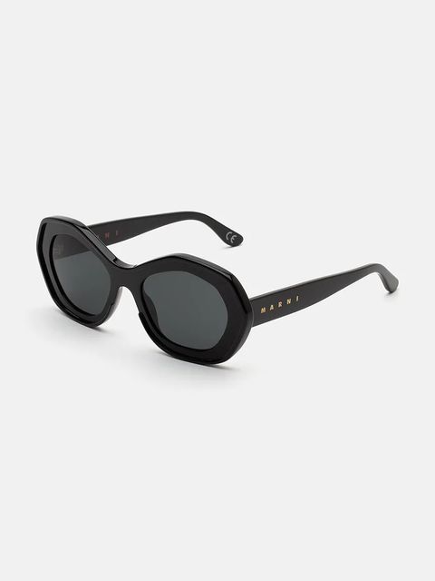 Marni okulary przeciwsłoneczne Ulawun Vulcano Black damskie kolor czarny EYMRN00024.001.J5B - zdjęcie produktu nr 2