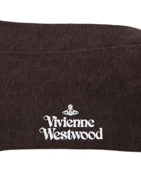 Vivienne Westwood Orb embroidered socks - Brown