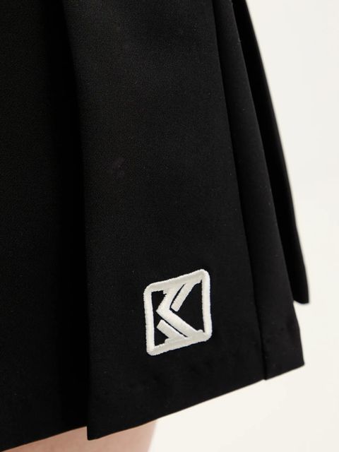 Karl Kani spódnica kolor czarny mini rozkloszowana 61610030