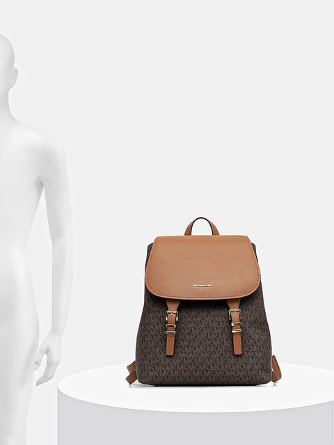 MICHAEL Michael Kors plecak QUINN damski kolor brązowy mały wzorzysty 30T5GQNB2B