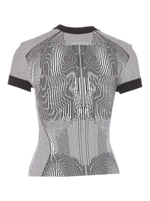 Jean Paul Gaultier Morphing Pinstripes t-shirt - White