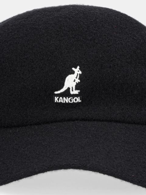 Kangol czapka z daszkiem z wełną SPACECAP kolor czarny K3660.BK001