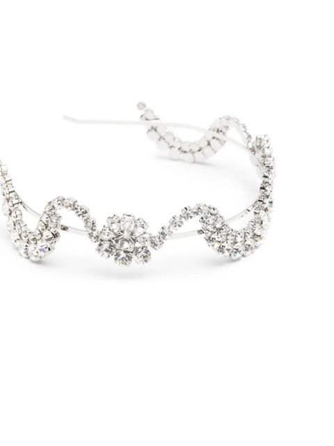 Simone Rocha sepal-motif crystal-embellished hairband - Silver