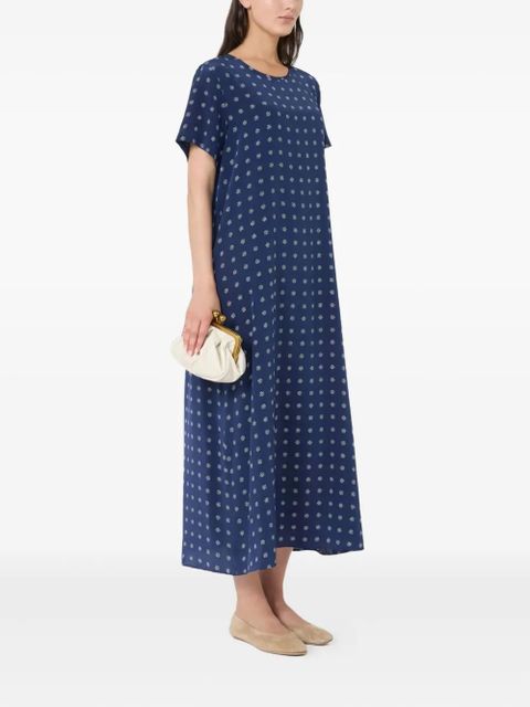 Weekend Max Mara printed silk midi dress - Blue