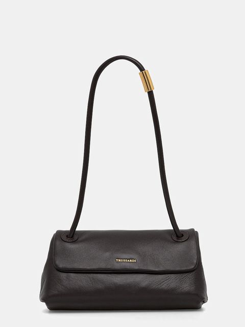 Trussardi torebka skórzana kolor brązowy Z610E005987N - zdjęcie produktu nr 1