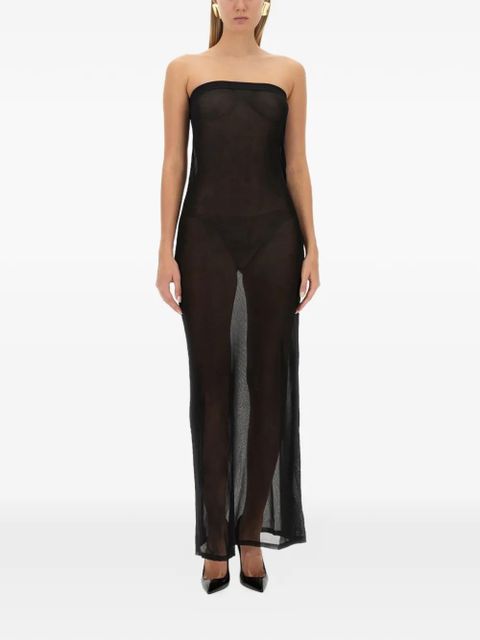 Saint Laurent strapless maxi dress - Black - zdjęcie produktu nr 2