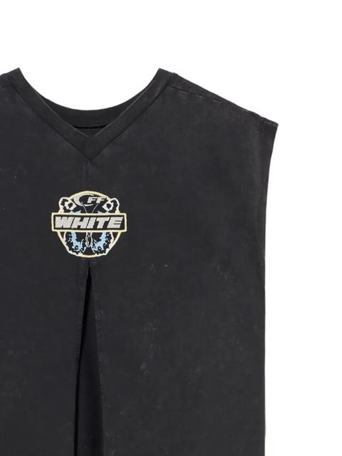 Off-White butterfly patch open back top - Black - zdjęcie produktu nr 2