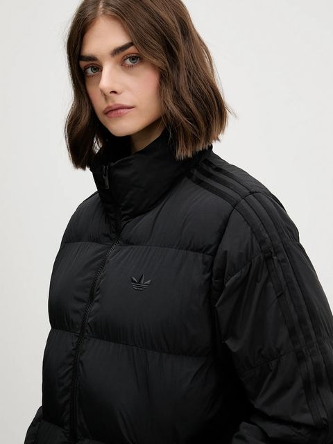 adidas Originals kurtka Long Puffer kolor czarny zimowa JX2957