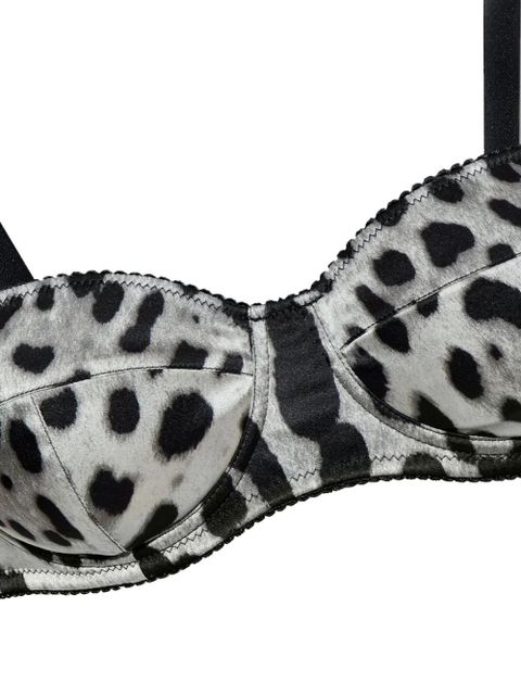 Dolce & Gabbana leopard-print balconette bra - Grey - zdjęcie produktu nr 2