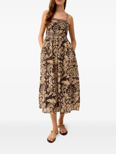 Marie Oliver Seana floral-print cotton dress - Black - zdjęcie produktu nr 2