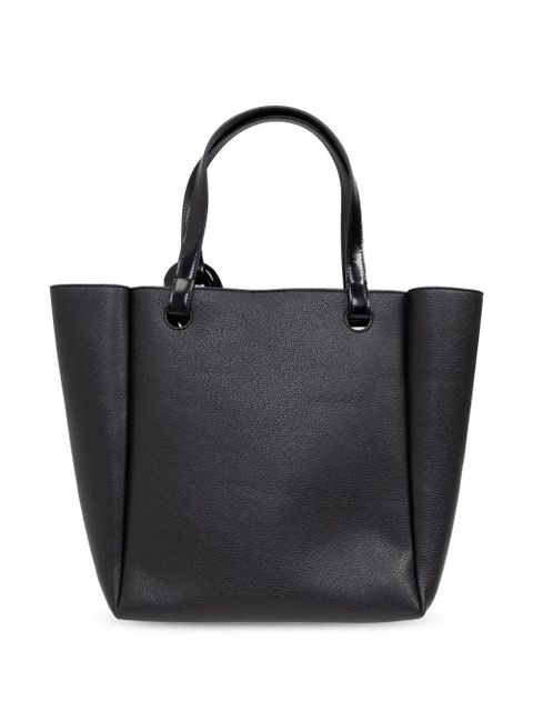 JW Anderson Corner leather tote bag - Black - zdjęcie produktu nr 2