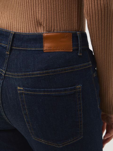 Medicine jeansy damskie kolor granatowy