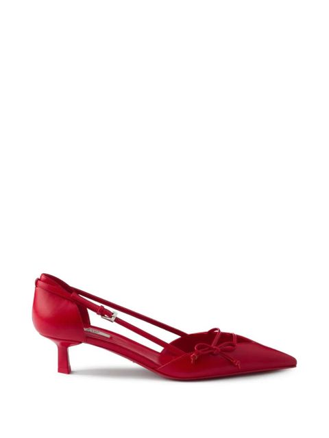 Prada leather pumps - Red - zdjęcie produktu nr 1