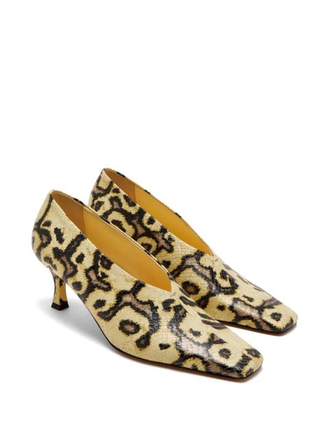 Proenza Schouler Trap animal-print pumps - Neutrals - zdjęcie produktu nr 2