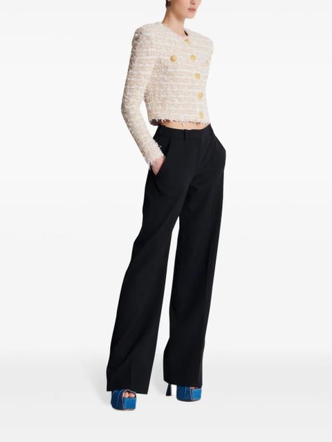 Balmain cropped tweed jacket - Neutrals