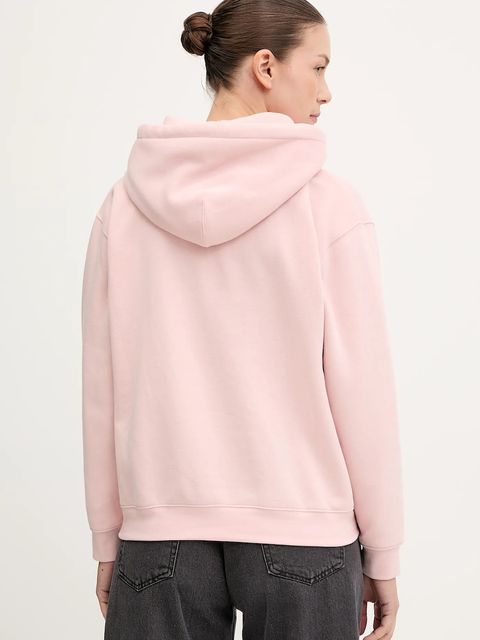 Levi's bluza damska kolor różowy z kapturem gładka A5943