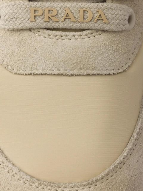 Prada Prax 2.0 logo suede sneakers - Neutrals