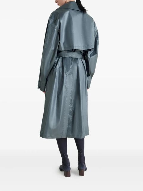 LEMAIRE metallic trench coat - Blue - zdjęcie produktu nr 2