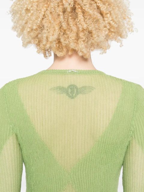 Isa Boulder knitted mini dress - Green