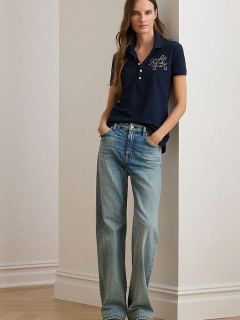 Lauren Ralph Lauren polo damski kolor granatowy 200980213