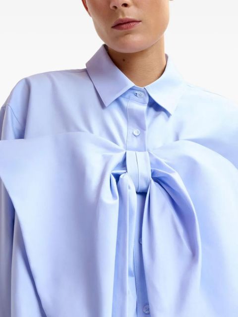 Essentiel Antwerp bow-detail shirt - Blue