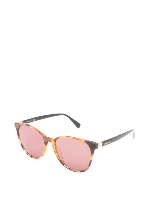 Longchamp tortoiseshell-effect cat-eye sunglasses - Brown - zdjęcie produktu nr 2