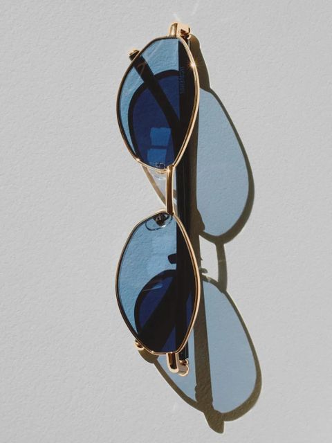 Jacquemus oval-frame sunglasses - Gold