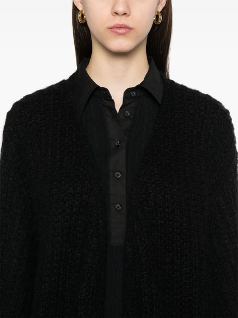 TOTEME puff-sleeve cardigan - Black