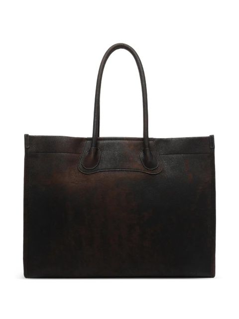 Vivienne Westwood Troy logo-plaque tote bag - Brown