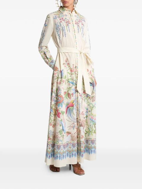 ETRO floral-print shirt dress - Neutrals - zdjęcie produktu nr 2