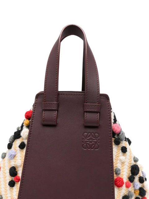 LOEWE Hammock appliqué tote bag - Brown