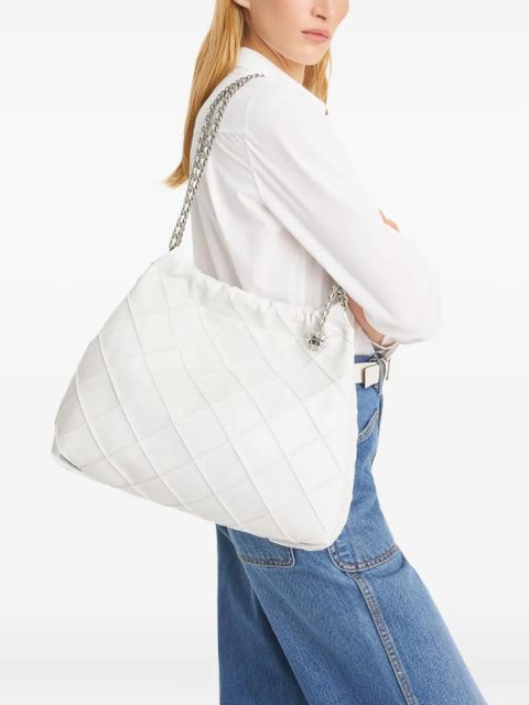Tory Burch Fleming distressed tote bag - White - zdjęcie produktu nr 2
