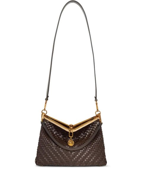 ETRO medium woven Vela shoulder bag - Brown - zdjęcie produktu nr 1