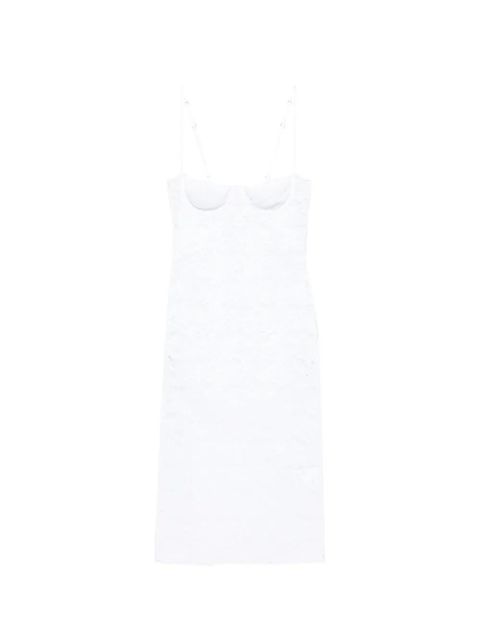 Oséree lace-overlay underwired dress - White - zdjęcie produktu nr 1