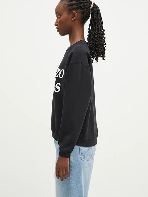 Kenzo bluza bawełniana by Verdy Regular Sweatshirt damska kolor czarny z nadrukiem FE52SW1274MF.99 - zdjęcie produktu nr 2